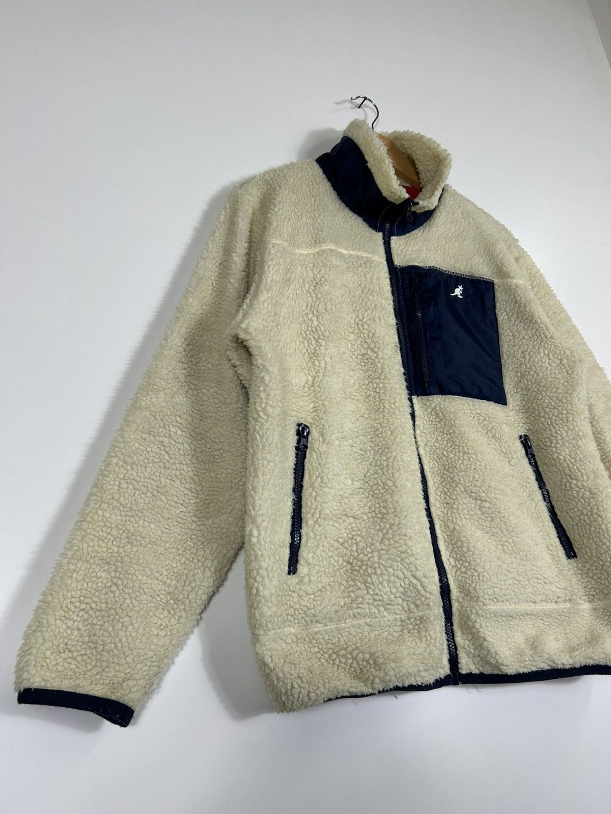 Vintage ⚡️Vintage Kangol Fleece Deep Pile Zipper Jacket Size US M / EU 48-50 / 2 - 2 Thumbnail