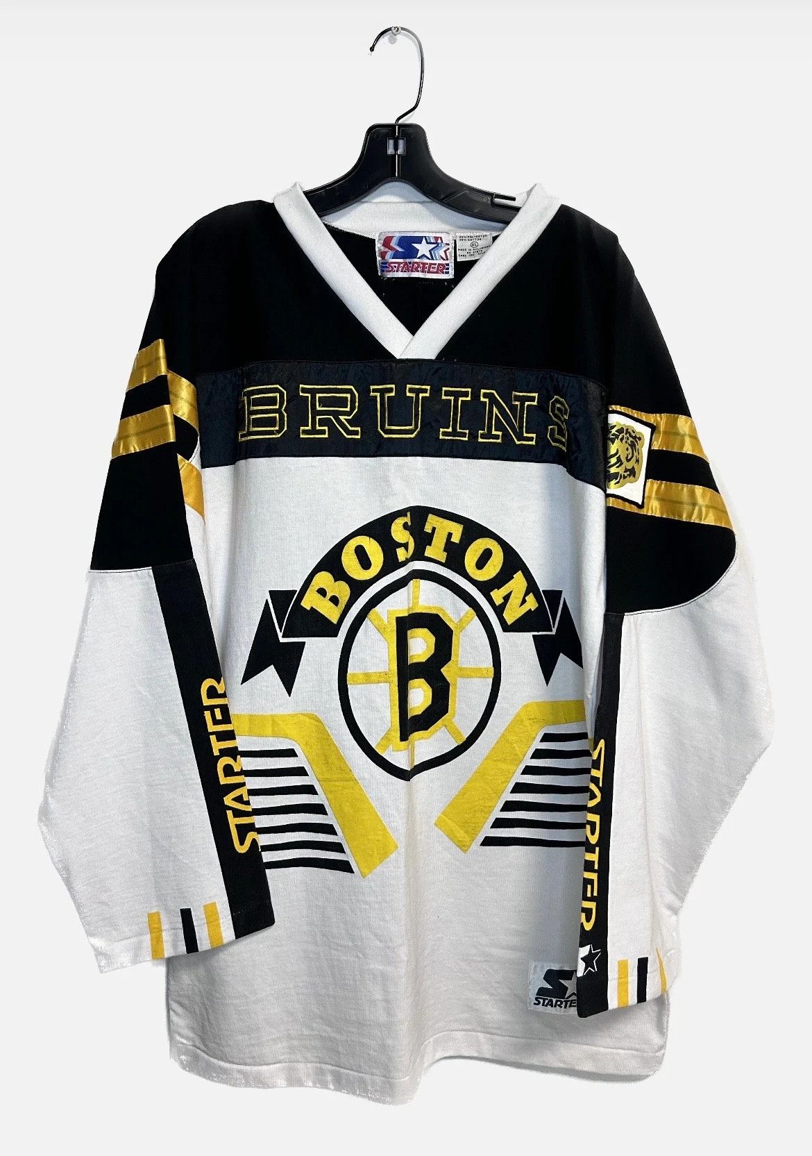 image of 1988 Nhl Wales Conference: Boston Bruins Hockey Jersey in Yellow, Men's (Size XL)