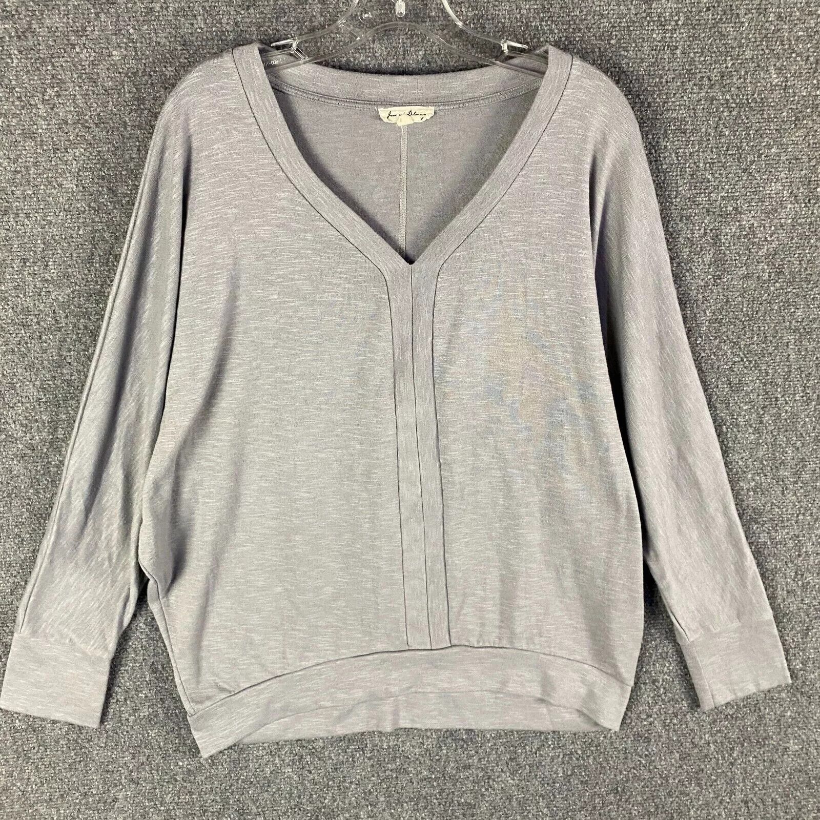 Other Jane & Delancey Top Women's Large Long Sleeve Gray L Size L / US 10 / IT 46 - 1 Thumbnail