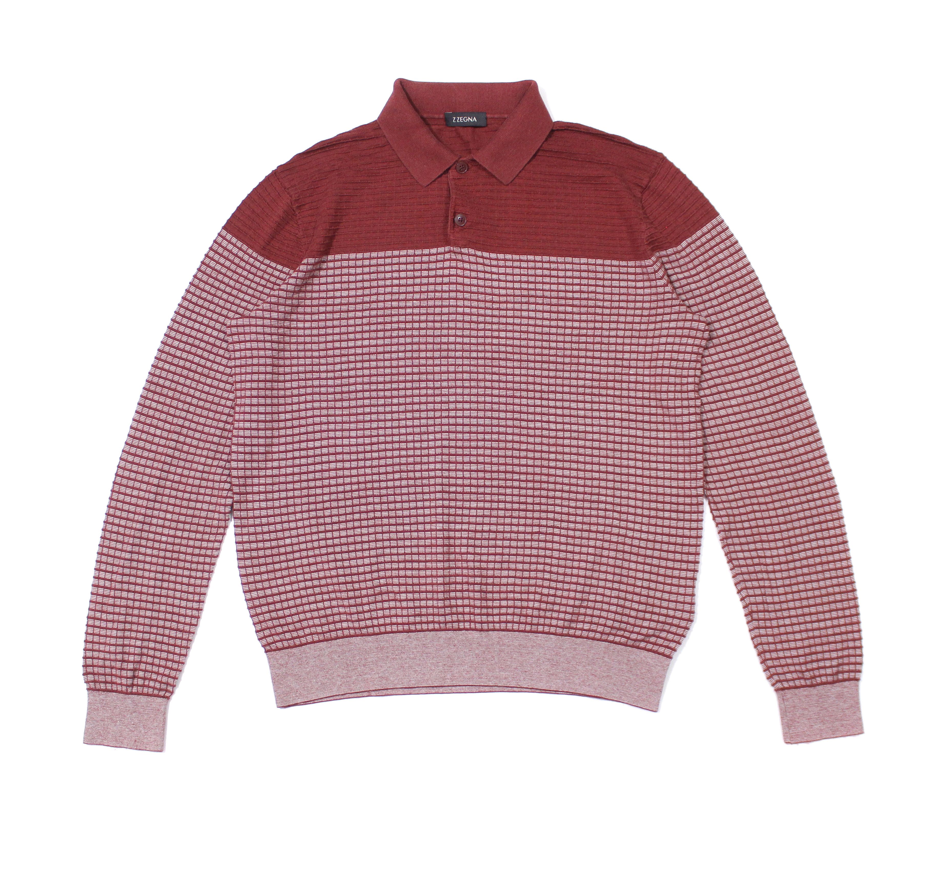 Silk Cotton Textured Zegna Sweater