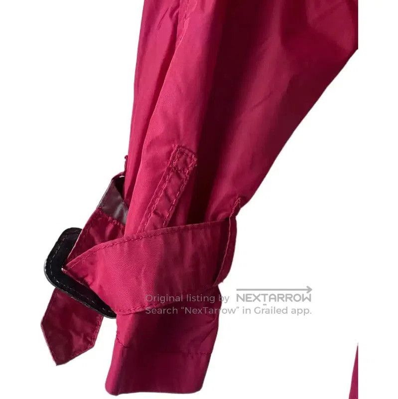 Burberry Burberry Spring Autumn Red Nylon Trench Coat. Size XS / US 0-2 / IT 36-38 - 7 Thumbnail