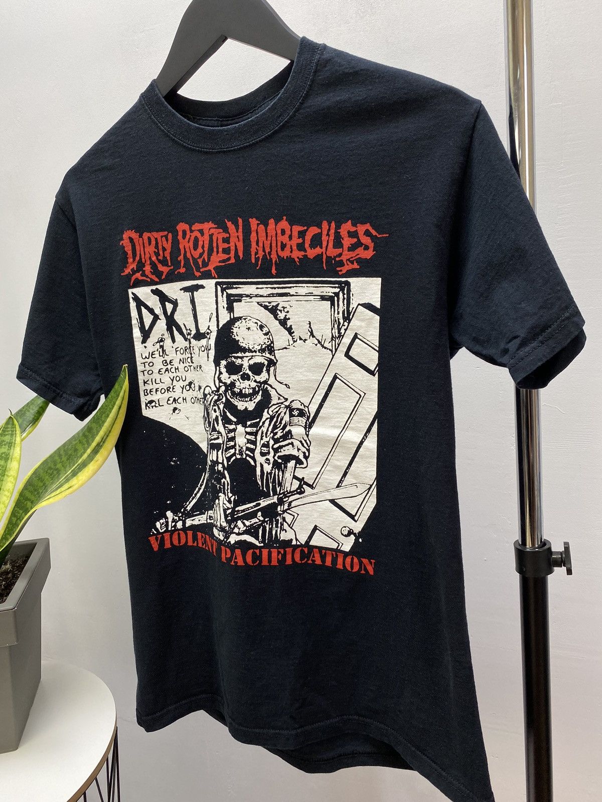 Band Tees Vintage DRI Dirty Rotten Imbeciles Violent Pacification Tee Size US M / EU 48-50 / 2 - 3 Thumbnail
