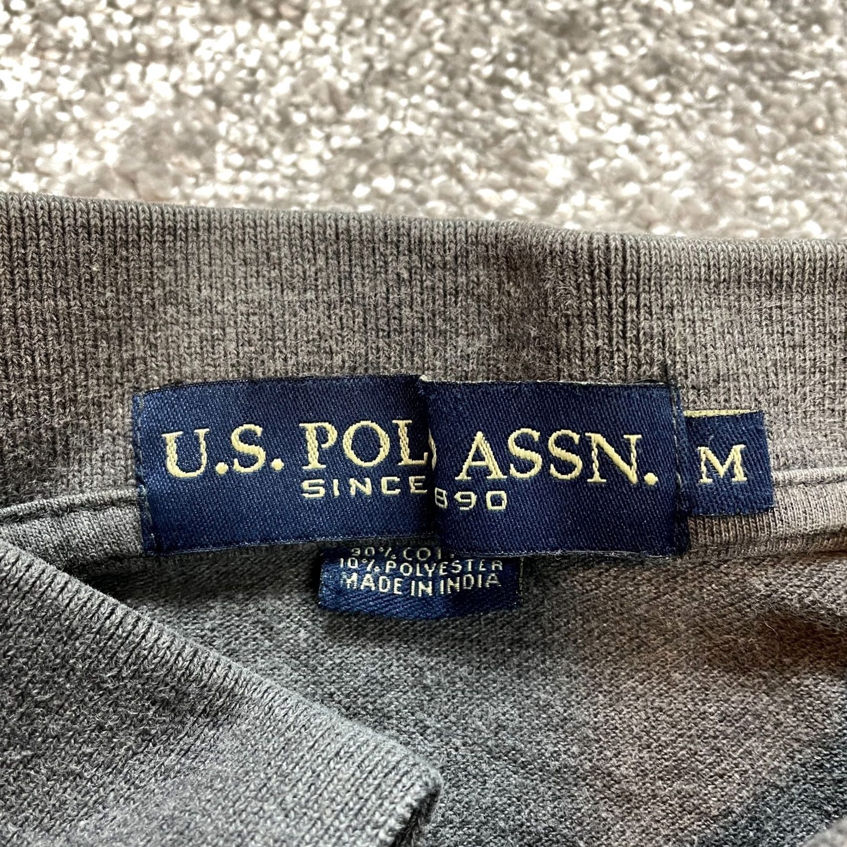 U.S. Polo Assn. VINTAGE US Polo Assn. Polo Shirt Mens Medium Gray Preppy Golf Rugby Collared Cotton Size US M / EU 48-50 / 2 - 3 Thumbnail