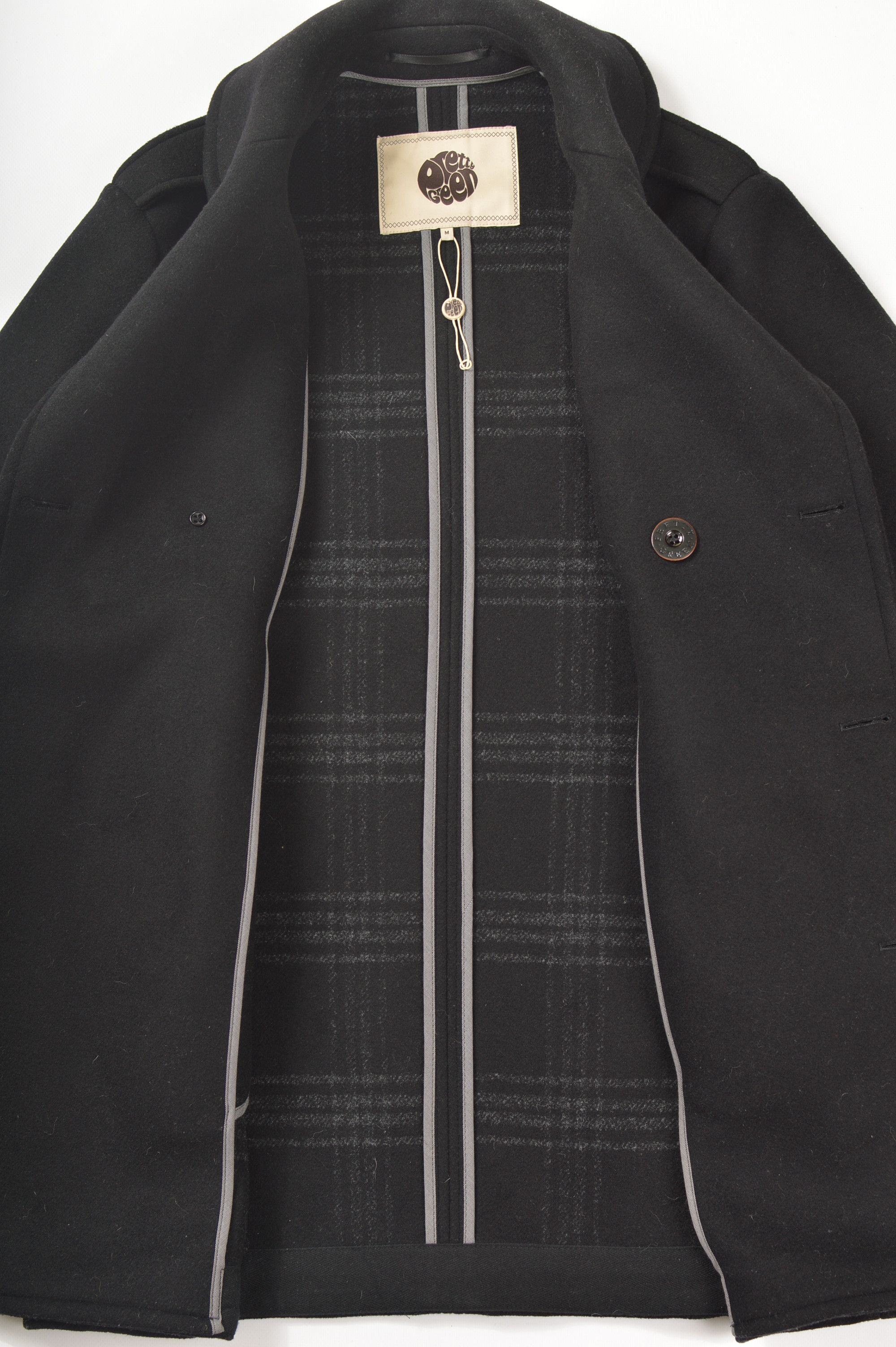 Pretty Green Pretty Green Double Breasted Wool Blend Pea Coat Size US M / EU 48-50 / 2 - 4 Thumbnail