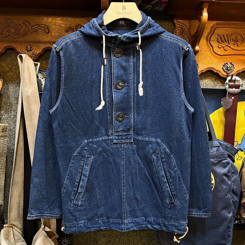 RRL Ralph Lauren RRL Ralph Lauren Old style blue dye pullover jacket deck s Size US S / EU 44-46 / 1 - 1 Thumbnail