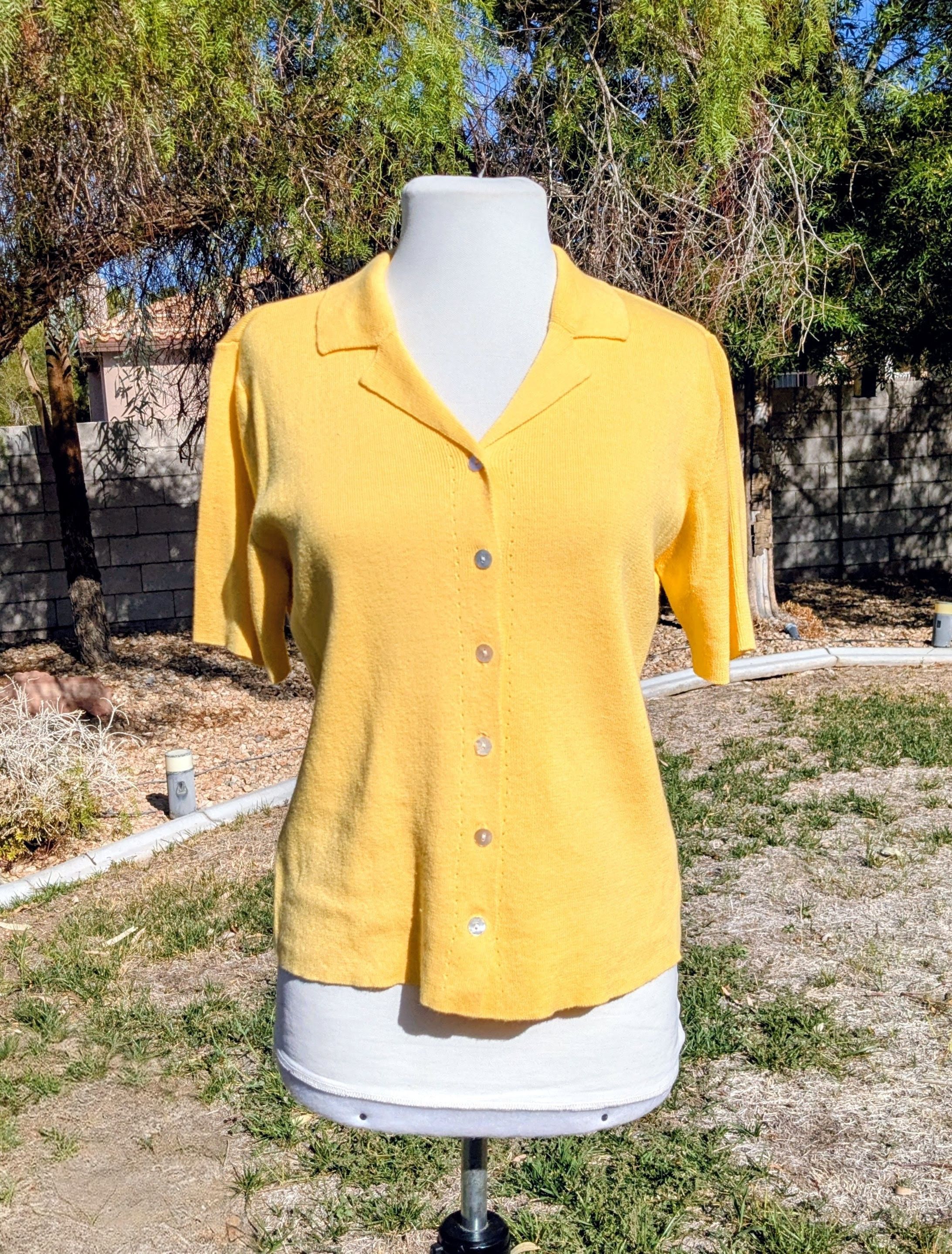 Other VTG Designers Originals Studio Sun Yellow Sweater Shirt Size M / US 6-8 / IT 42-44 - 1 Thumbnail