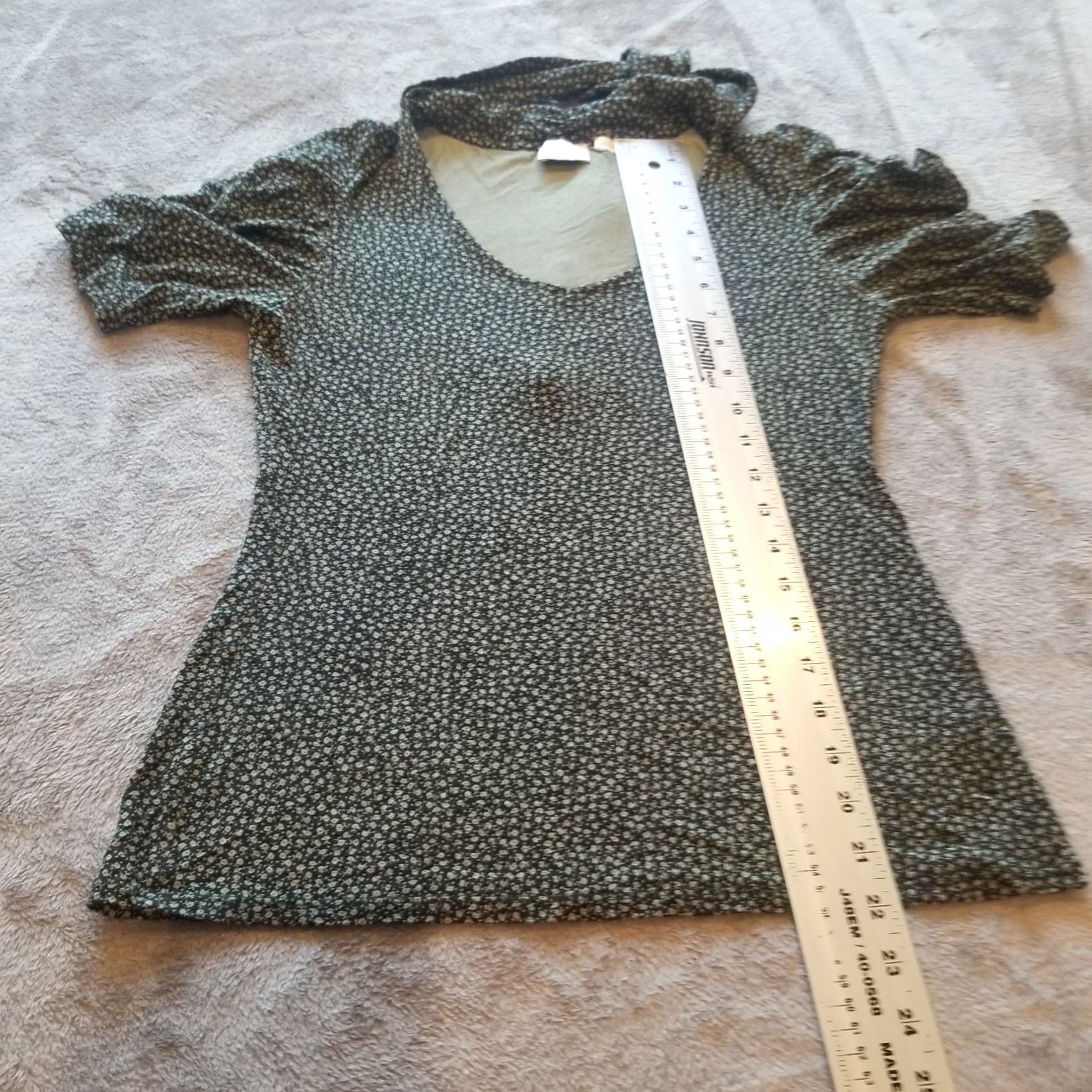 Anthropologie Anthropologie Postmark Tie-Neck Floral Blouse Small Puff Pleated Sleeve Black - Casual Style, Vintage Feel - (67 characters) Size S / US 4 / IT 40 - 6 Thumbnail