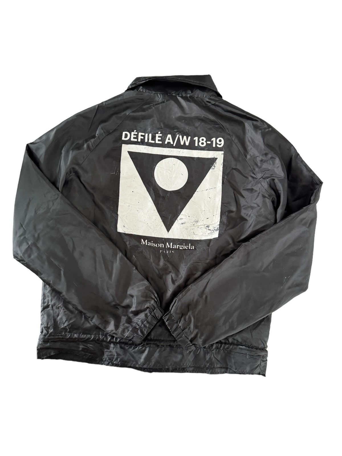 image of Maison Margiela Defile Aw18 19 Coach Jacket in Black, Men's (Size Medium)