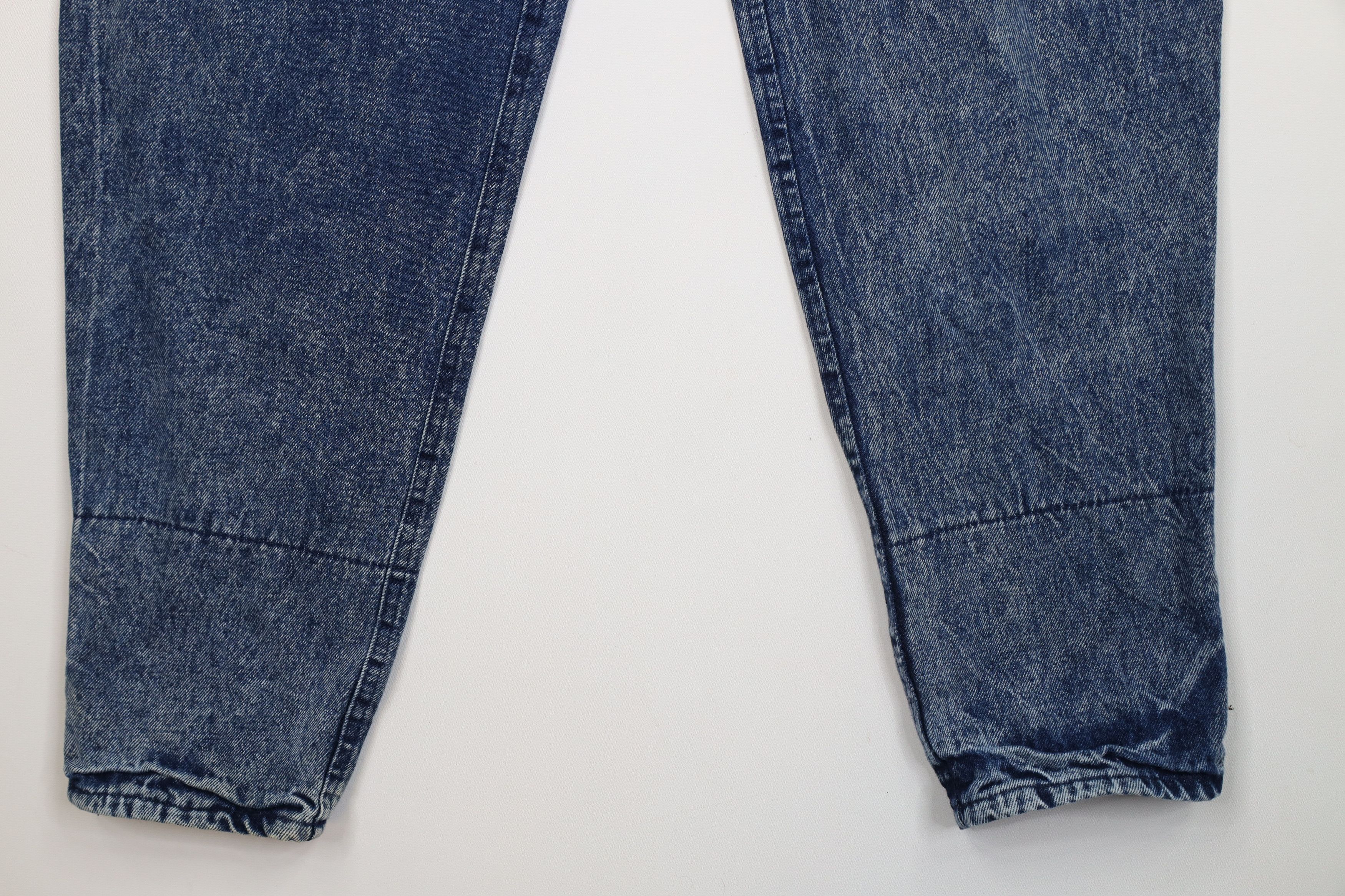 Vintage Vintage 90s Streetwear Flip Cuff Acid Wash Tapered Leg Jeans Size 32" / US 10 / IT 46 - 5 Thumbnail