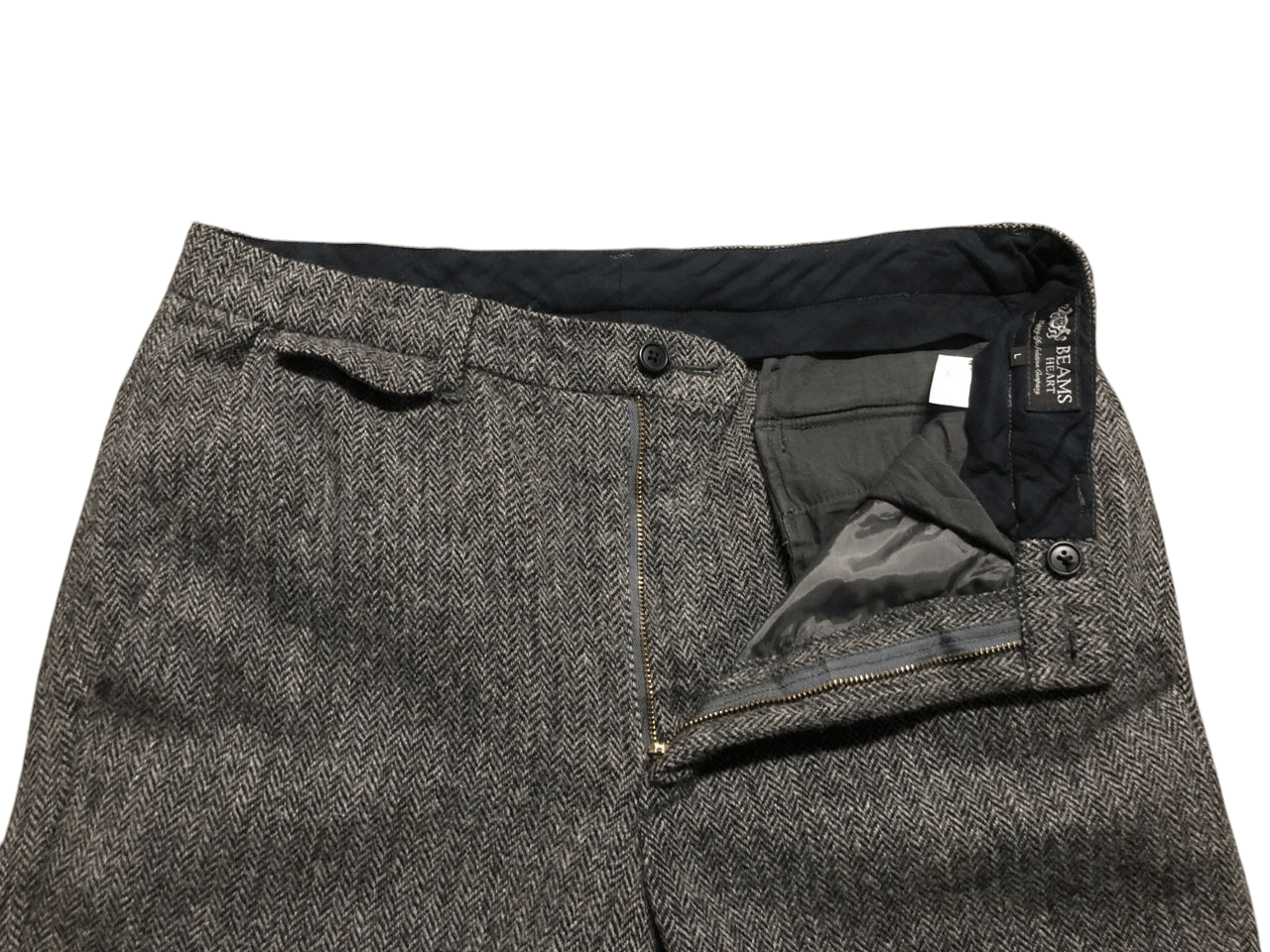 Beams Plus Beams Hearts Wool Pants Ankle Cut Design Size US 33 - 4 Thumbnail