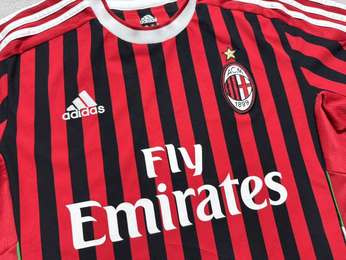 Adidas Adidas FC AC Milan 2012/2013 Soccer Jersey Vintage Retro Size US M / EU 48-50 / 2 - 6 Thumbnail