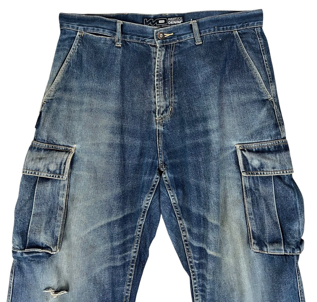 JNCO Vintage Distressed WESTSIDE DENIM Baggy Jeans Size US 36 / EU 52 - 3 Thumbnail