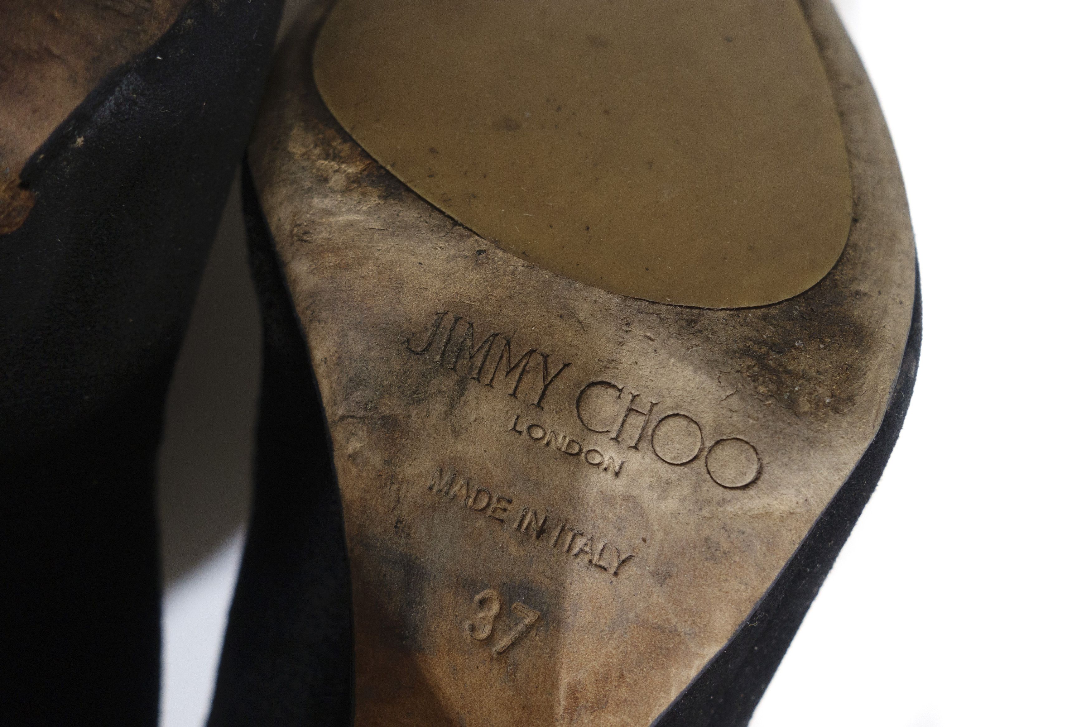Jimmy Choo Suede High Knee Boots Size US 7 / IT 37 - 9 Thumbnail