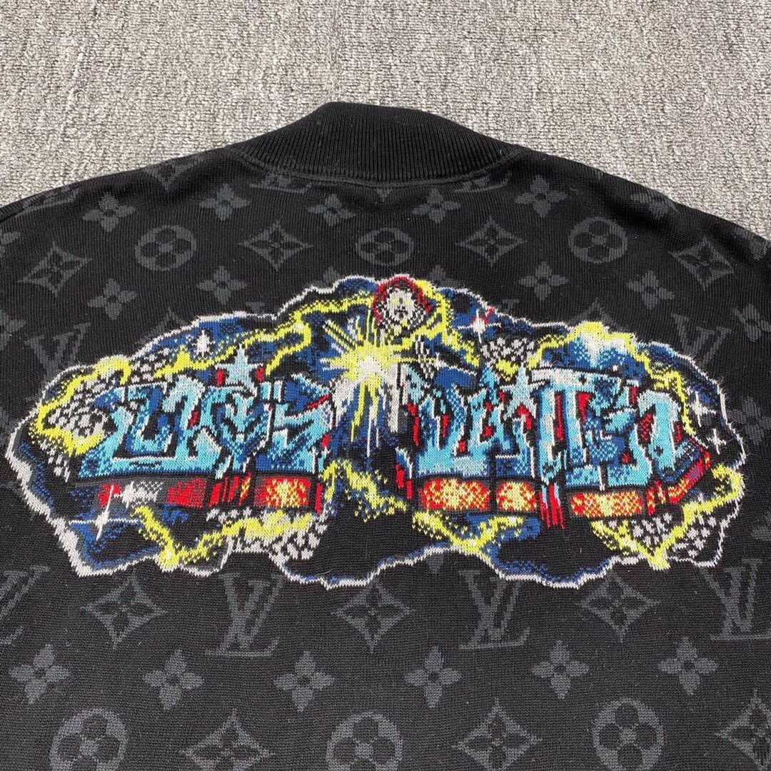 Louis Vuitton Louis Vuitton Black presbyopic jacket with graffiti logo ja Size US M / EU 48-50 / 2 - 7 Thumbnail