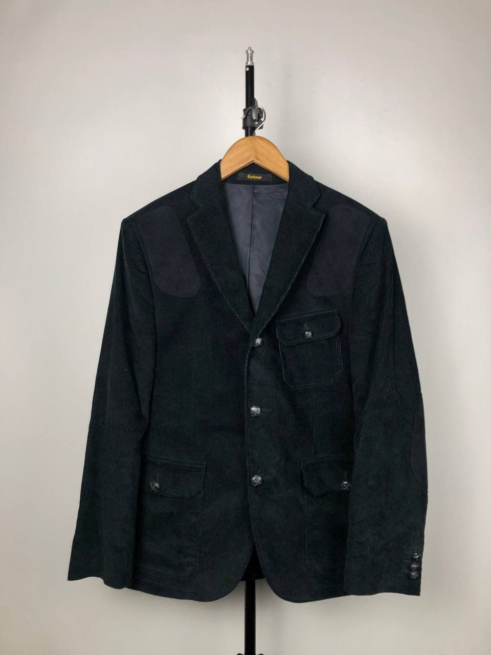 Barbour Barbour Corduroy Blazer Old Money Style Colour Black Size 42R - 1 Thumbnail