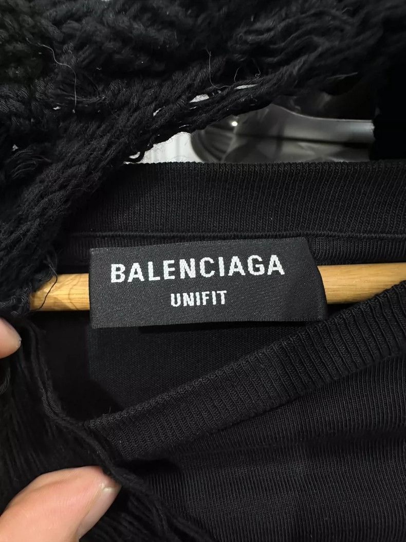 Balenciaga Balenciaga Black Distressed Hoodie Sweatshirt-2506 Size US S / EU 44-46 / 1 - 4 Thumbnail