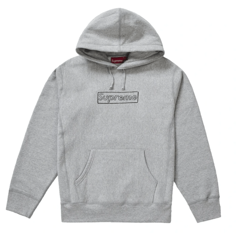Kaws × Supreme Chalk Box Logo Hoodie Size US L / EU 52-54 / 3 - 1 Thumbnail