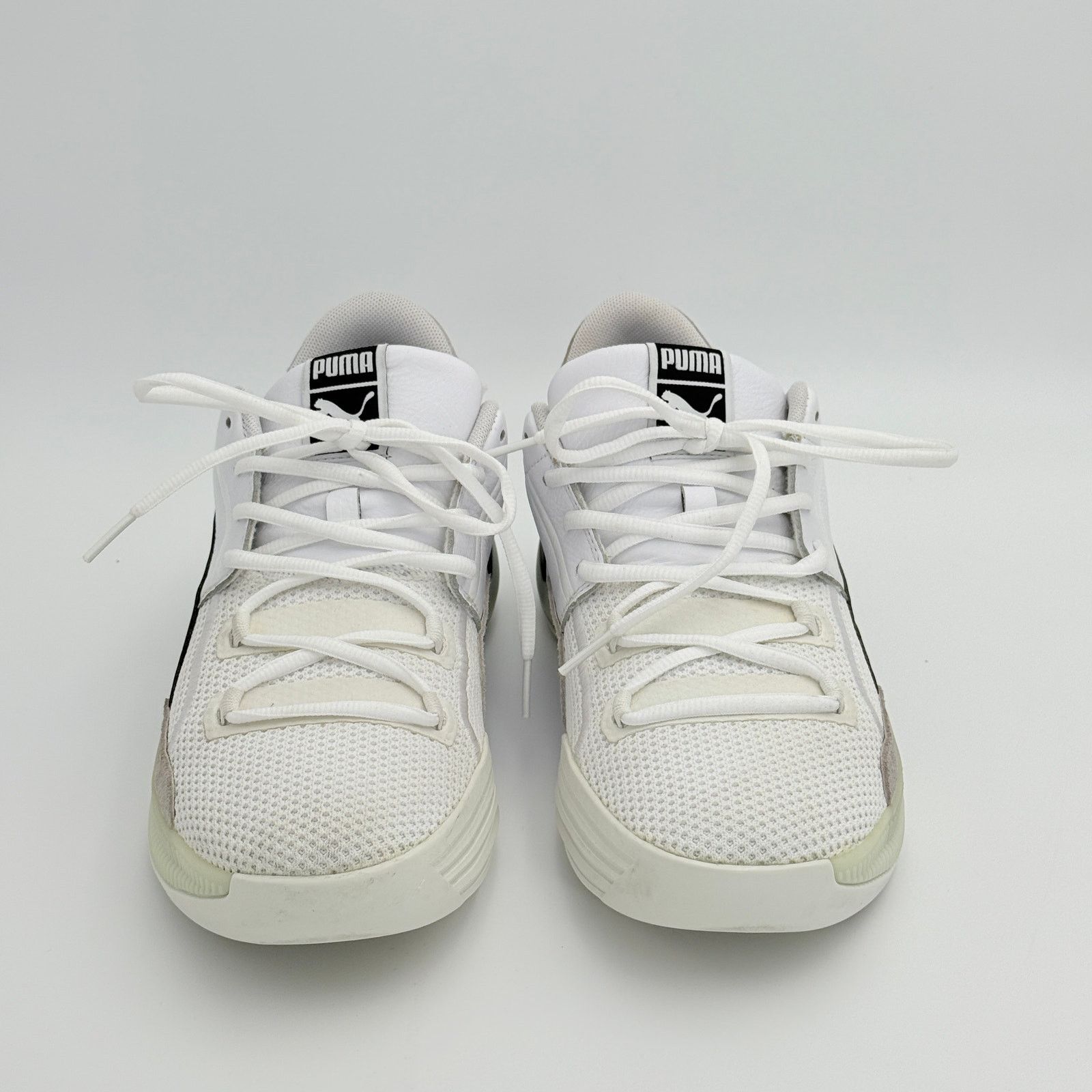 Puma Puma Clyde Hardwood White Black Basketball Shoes Size US 9 / EU 42 - 2 Thumbnail