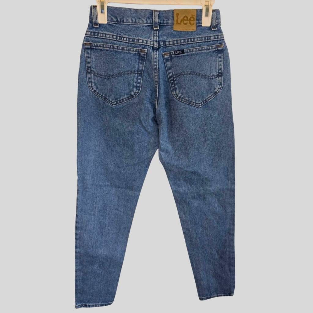 Lee Lee High Rise Tapered Leg Jeans Juniors 7 Women’s 4 Medium W Size 27" / US 4 / IT 40 - 2 Thumbnail