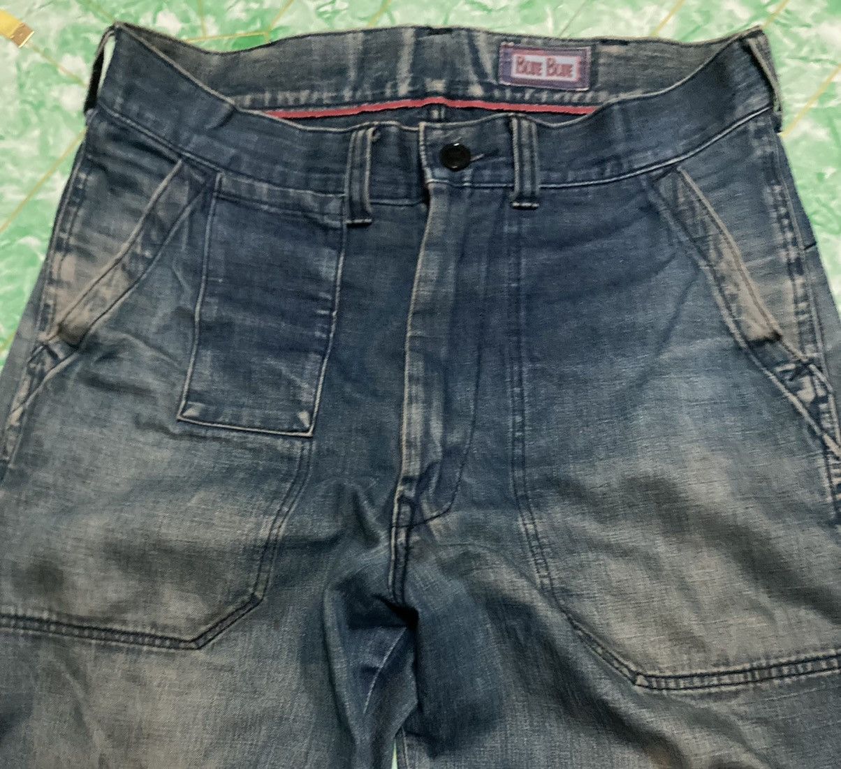 Blue Blue Japan × Japanese Brand × Vintage Vintage Blue Blue Pattern Usn 70s Size US 32 / EU 48 - 1 Thumbnail