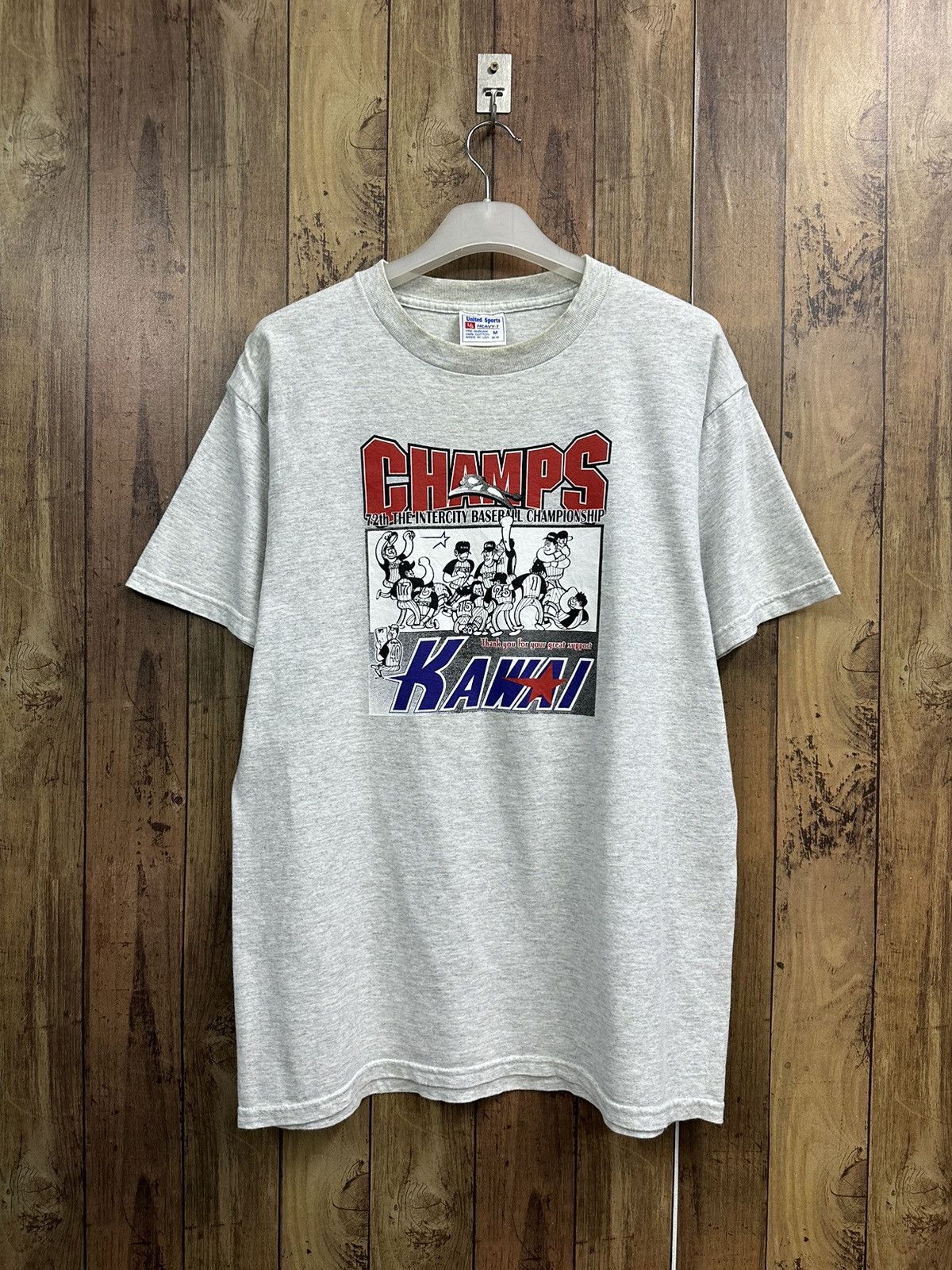Vintage Vintage Japan Kawai Baseball Champion 90s A493 Size US M / EU 48-50 / 2 - 1 Thumbnail