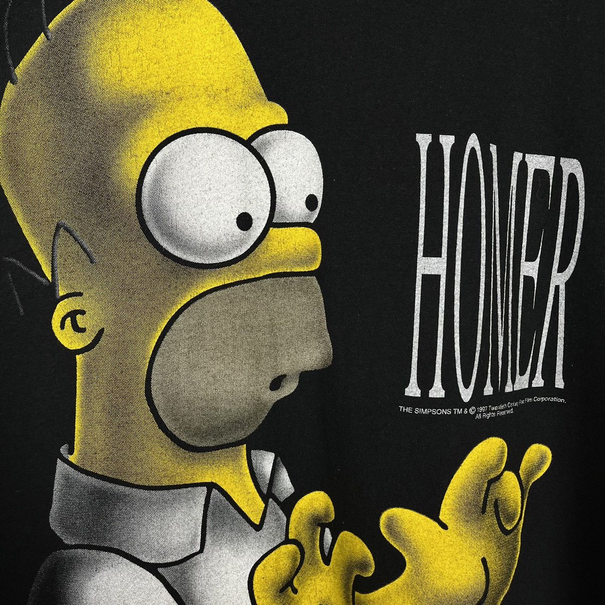 Cartoon Network Vintage The Simpsons Homer cartoon tee 1997 Size US L / EU 52-54 / 3 - 3 Thumbnail