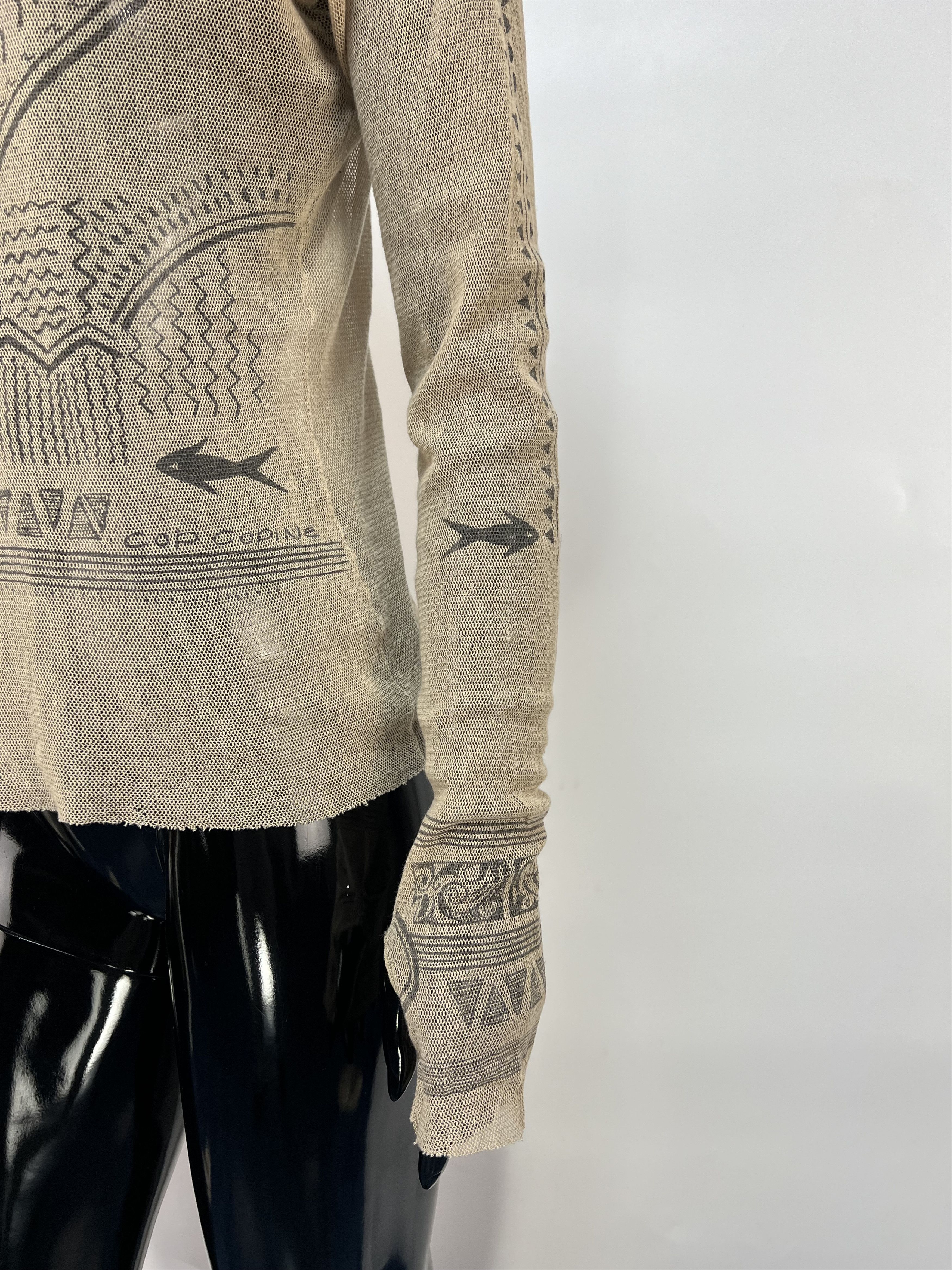 Cop Copine Cop Copine Rare Vtg Long Sleeve Mesh Top Blouse Y2K Size S / US 4 / IT 40 - 7 Thumbnail