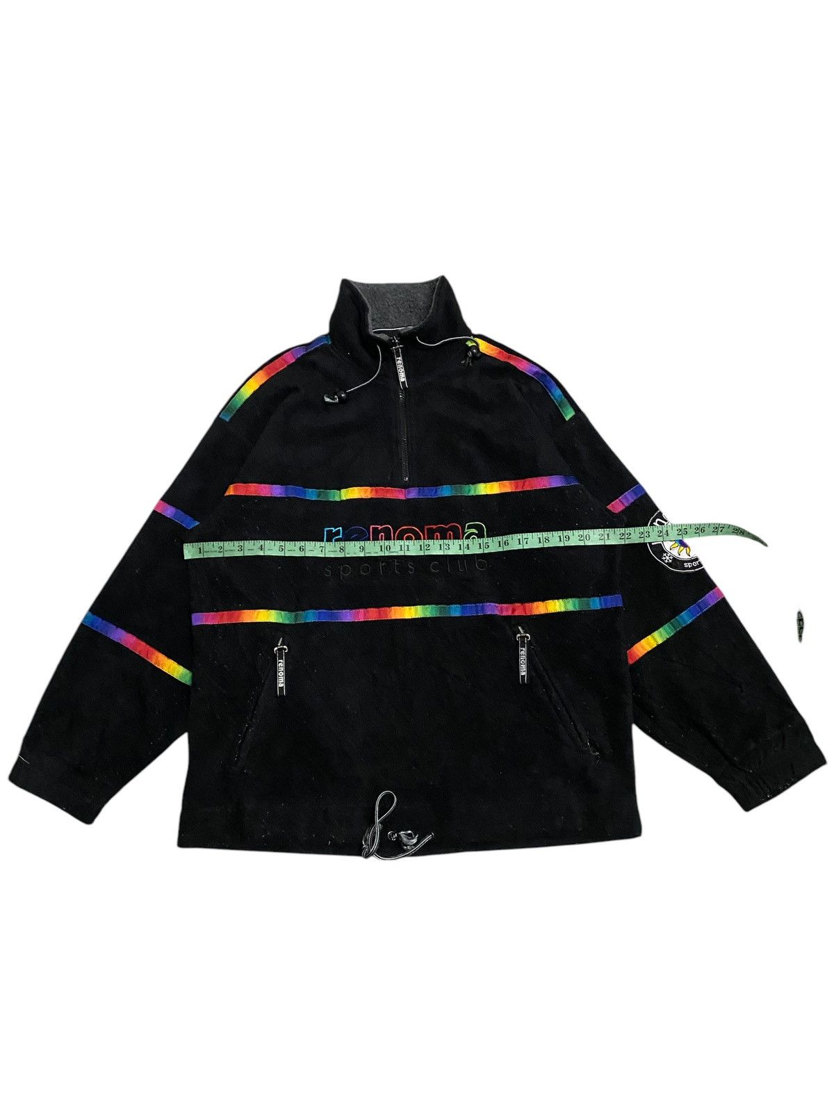 Japanese Brand × Renoma × Vintage Vintage Renoma Rainbow Sport Club Fleece Half Zipper Jacket Size US S / EU 44-46 / 1 - 8 Thumbnail