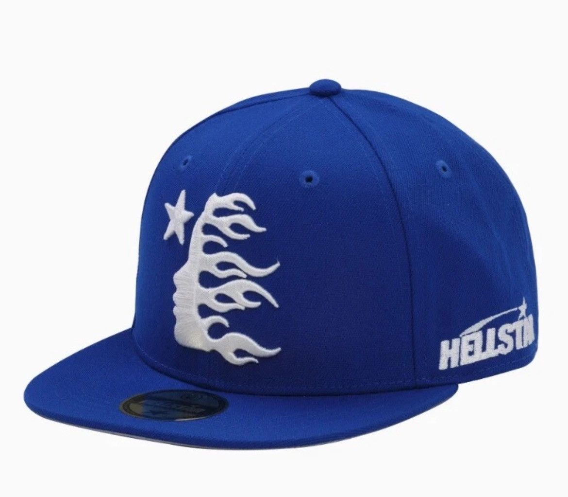 HELLSTAR Hellstar Fitted Baseball Cap Blue SIZE 7 Size ONE SIZE - 1 Thumbnail