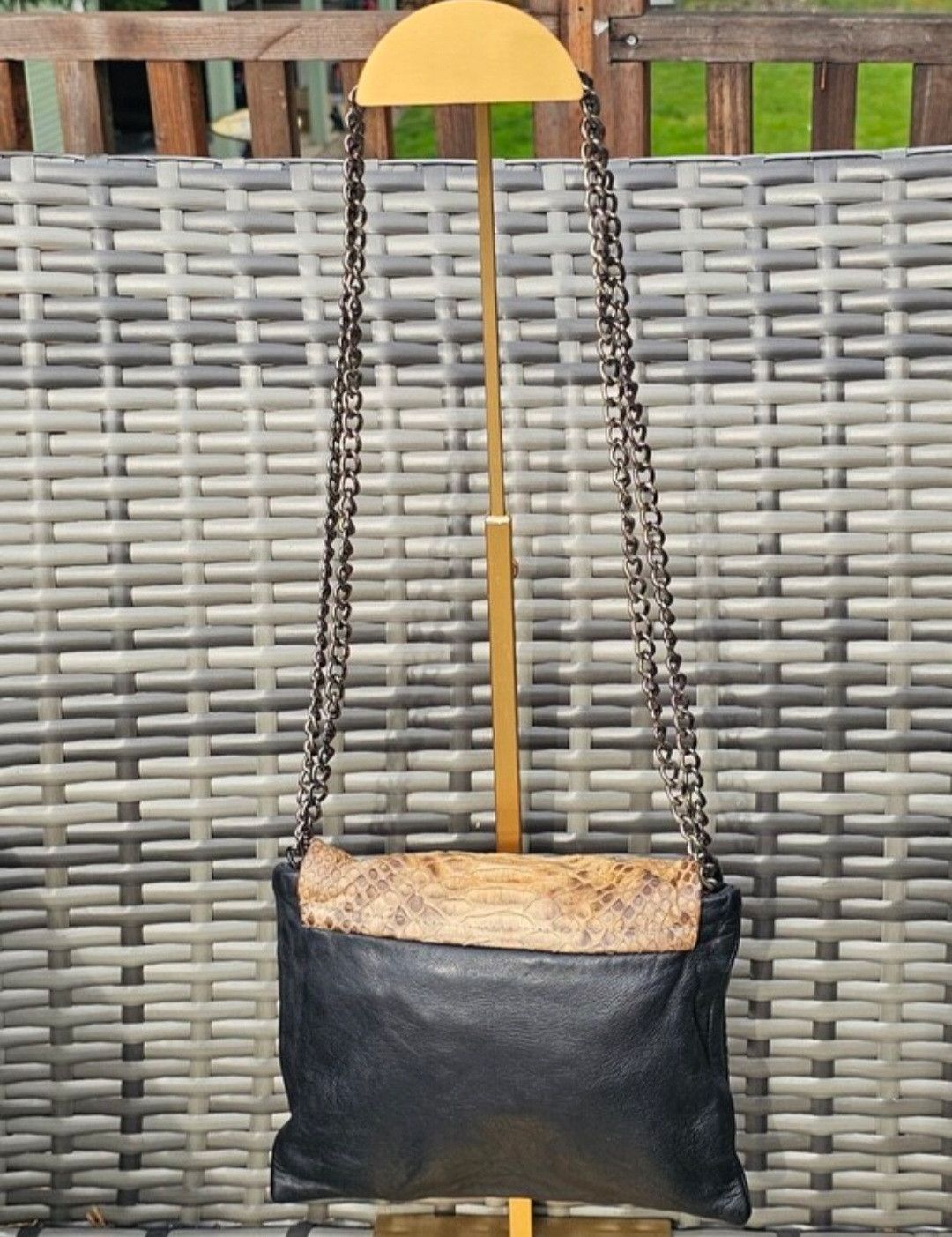 Other Karma Koma Mini Sac Origami Python Flap Crossbody Bag Size ONE SIZE - 4 Thumbnail