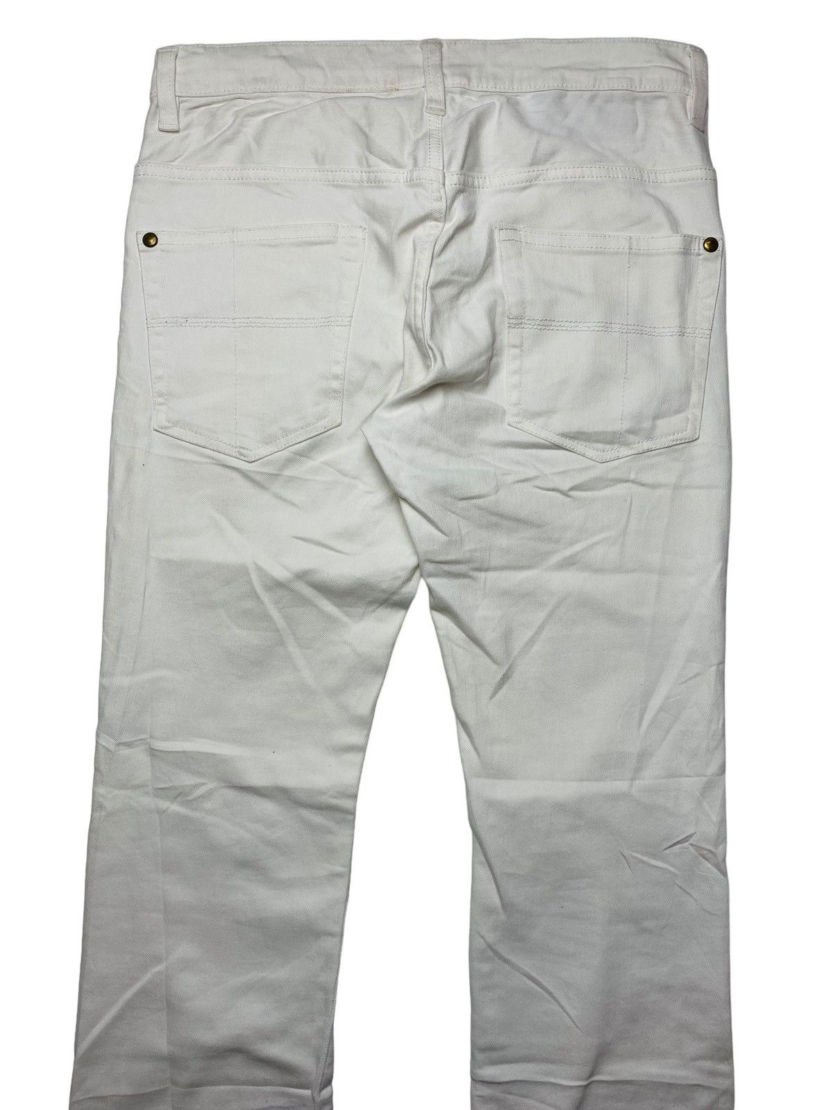 Japanese Brand 2000s 1 Piu 1 Ugale 3 - White Denim Pants Size US 29 - 5 Thumbnail