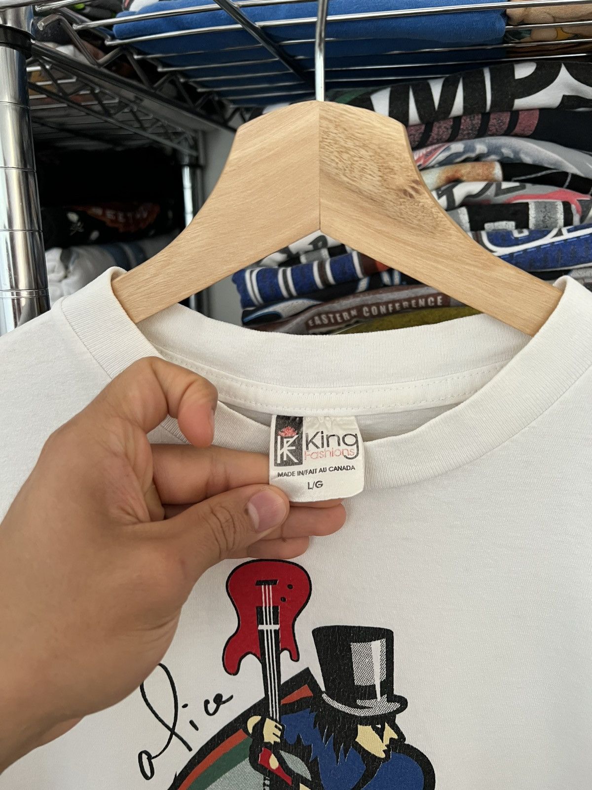 MLB 90s Alice Cooperstown Baseball Band King Fashions Tee Size US L / EU 52-54 / 3 - 3 Thumbnail
