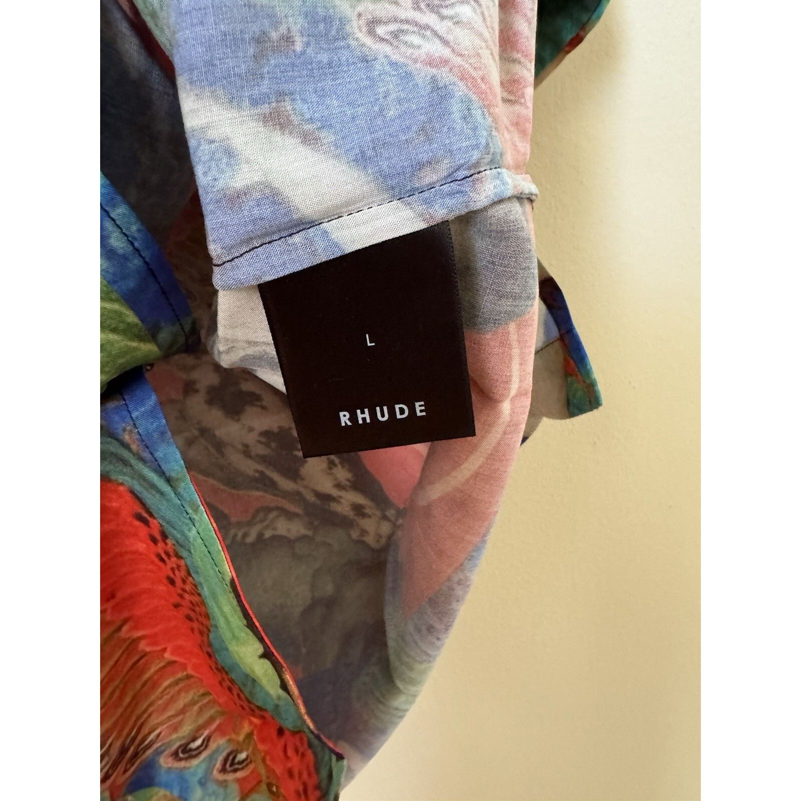 Rhude Rhude New Dragon Print Button Up Shirt Viscose Multicolor La Size US L / EU 52-54 / 3 - 3 Thumbnail