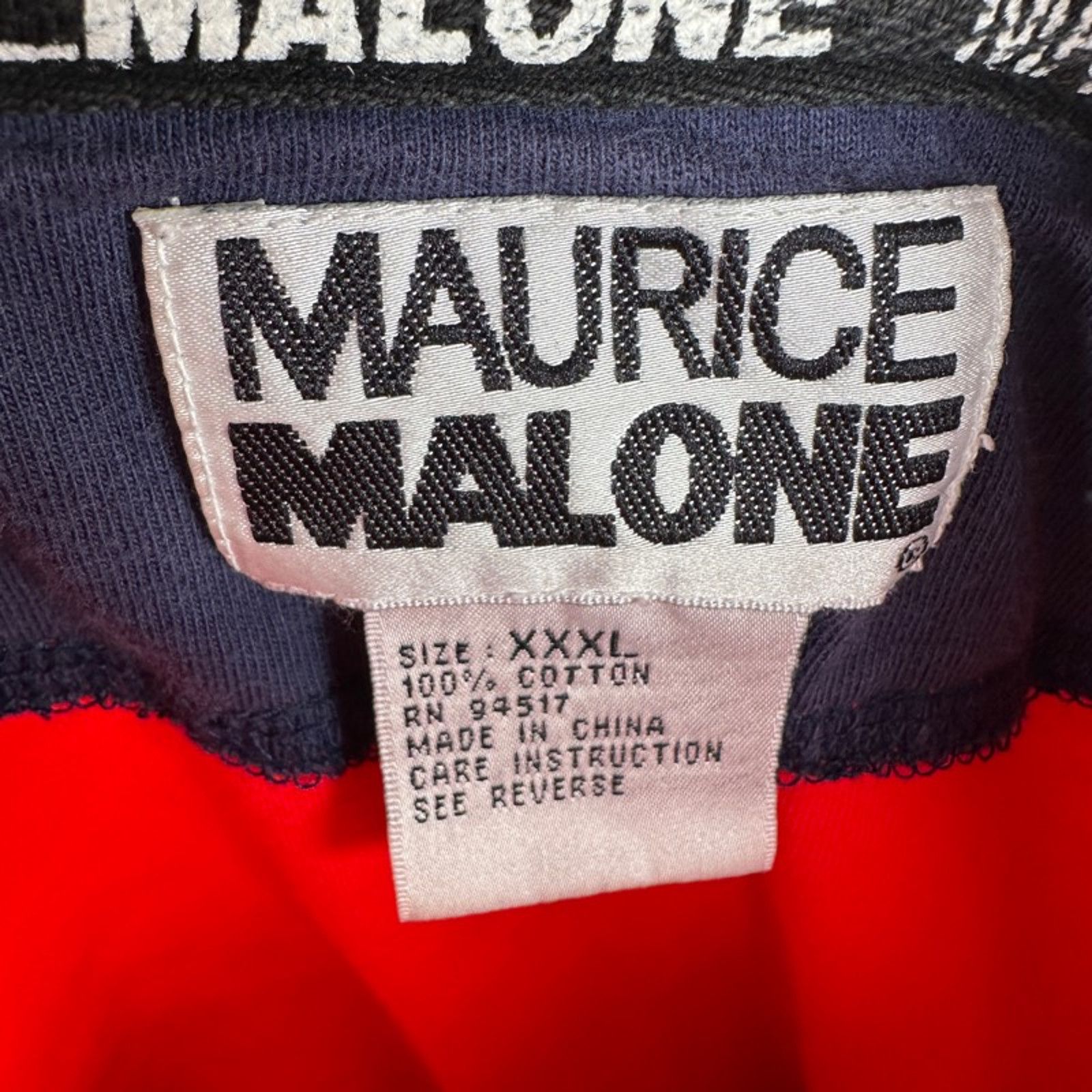The Unbranded Brand Vintage M Jeans USA Maurice Malone T-Shirt Men's XXXL Red Size US XXL / EU 58 / 5 - 8 Thumbnail