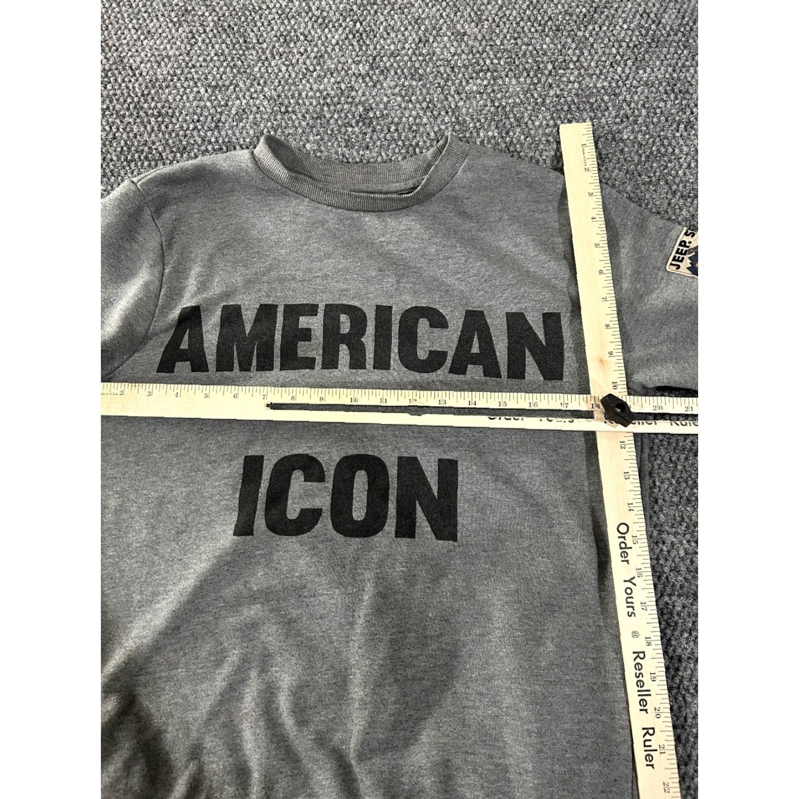 Jeep Jeep Sweatshirt Mens Medium Gray Graphic Print Pullover Hooded Crew Neck Pockets Regular Fit Sports Vintage No Size US M / EU 48-50 / 2 - 4 Thumbnail