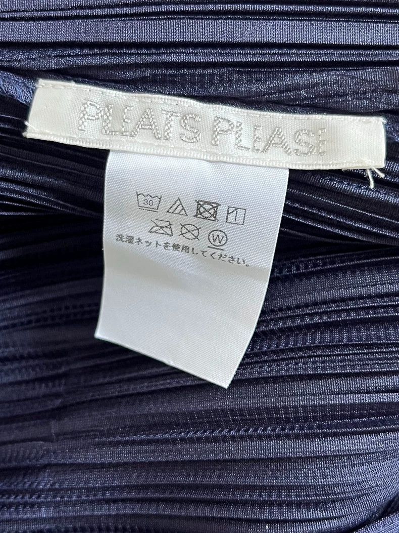 Issey Miyake Issey Miyake size:3 Blue pleated long-sleeved cardigan Size S / US 4 / IT 40 - 3 Thumbnail