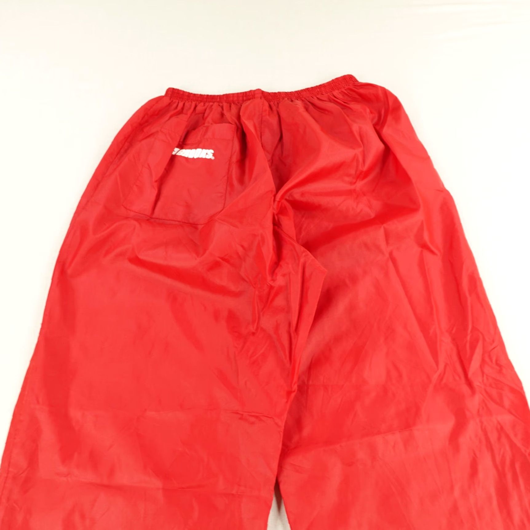 Brooks VINTAGE Brooks Pants Mens XL Red Lightweight Windbreaker Track Pants Athletic Wind Resistant Pockets 90s Mens Size US 26 / EU 42 - 6 Thumbnail