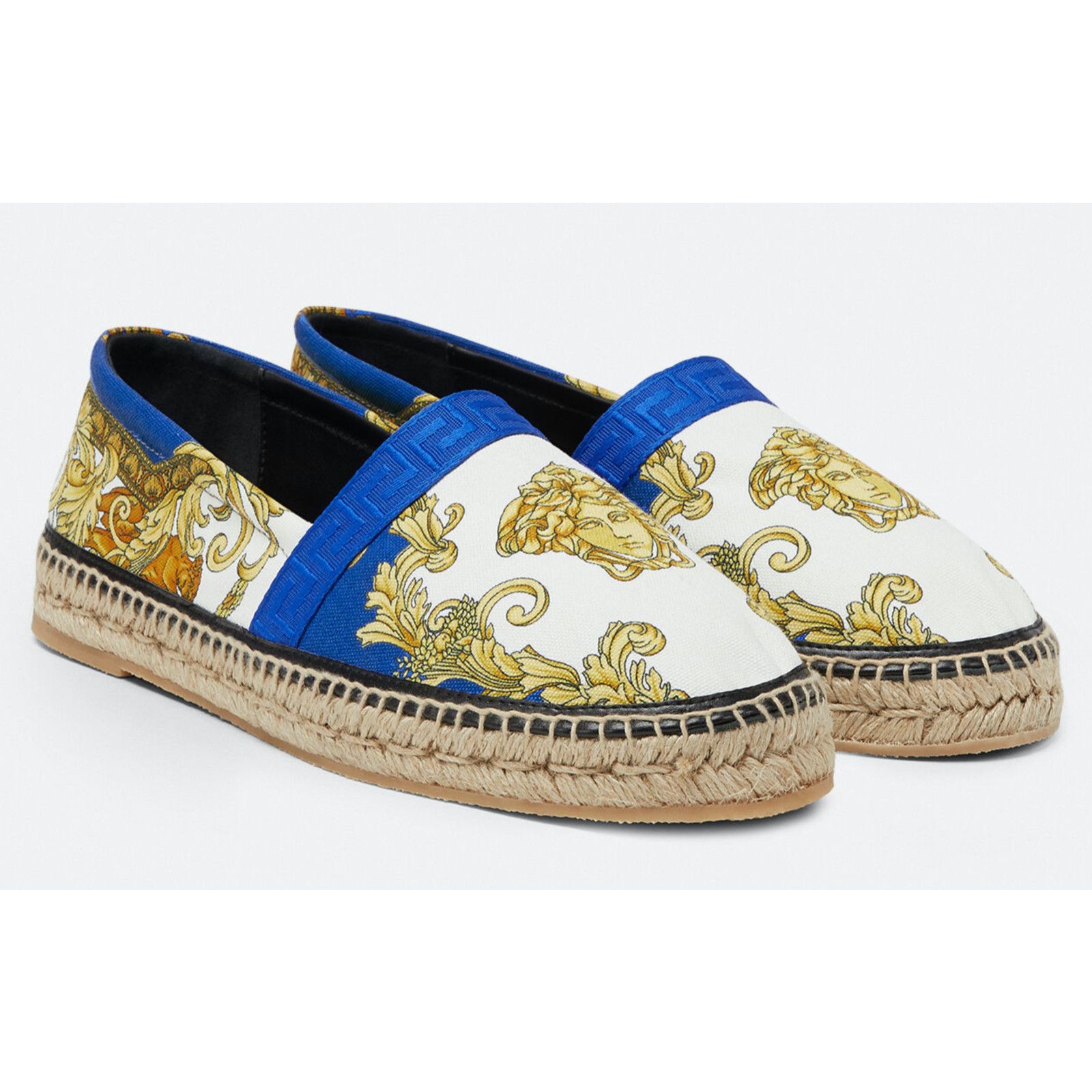 Versace Versace Medusa Head Renaissance Print Blue White Gold Size US 7.5 / IT 37.5 - 2 Thumbnail