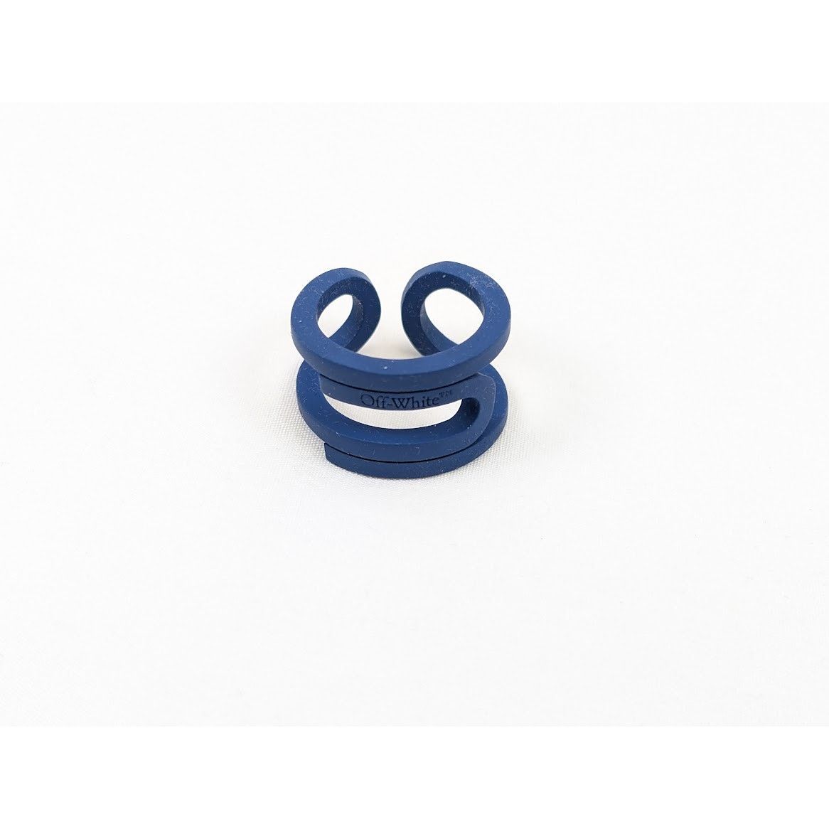 Off-White o1rshd1 Q:2 / Size: 60 / Varnished Paperclip Ring in Blue Size ONE SIZE - 2 Thumbnail