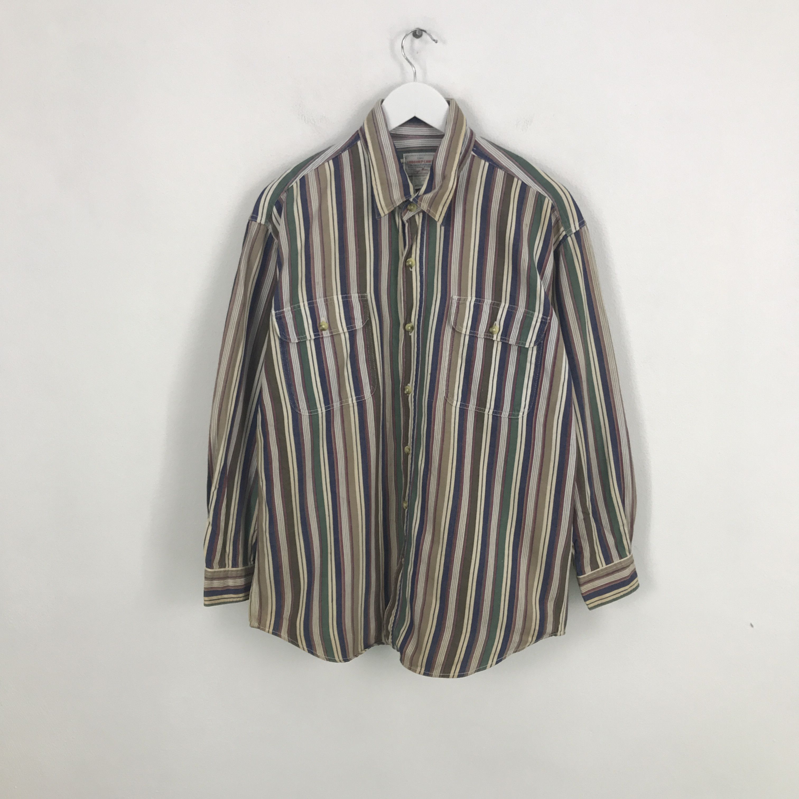 Designer × Japanese Brand Rare Sudbury chips Striped Button Up Shirt Size US M / EU 48-50 / 2 - 1 Thumbnail