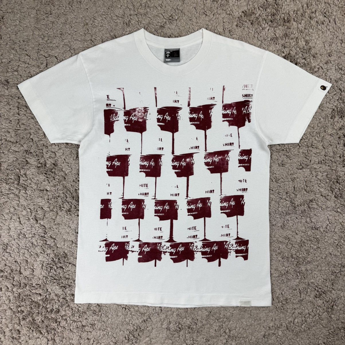 Bape Vintage Bape Exclusive Handprint Condensed Soup Tee Size US L / EU 52-54 / 3 - 1 Thumbnail