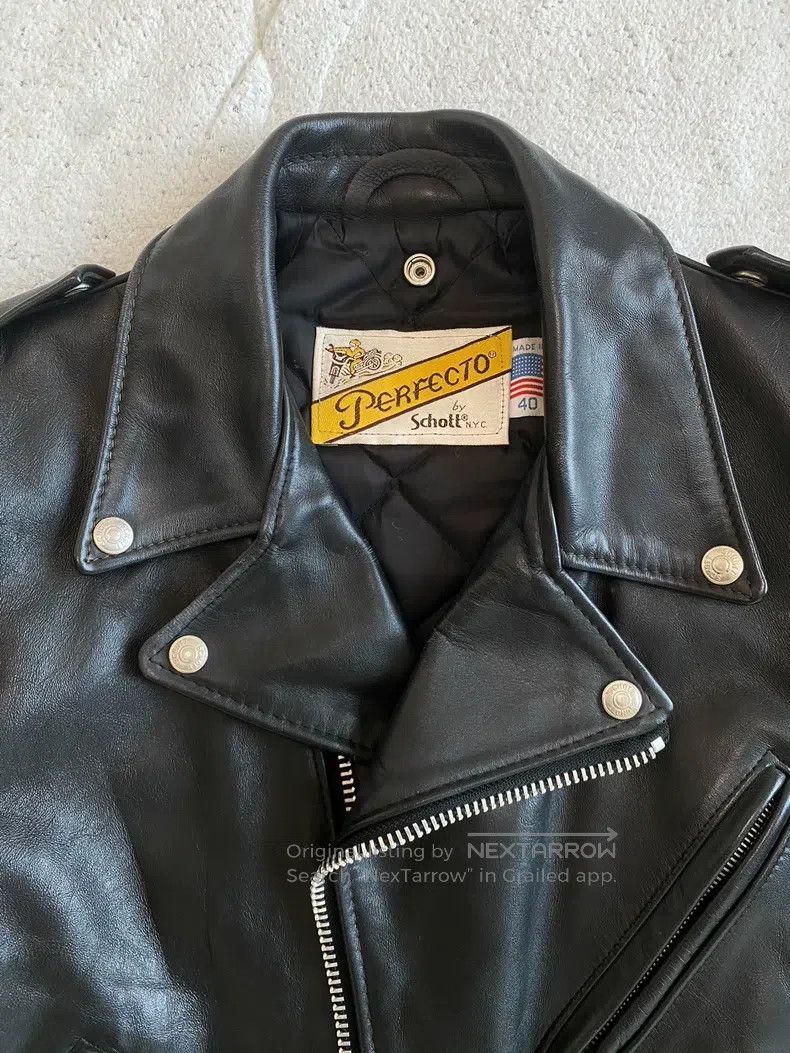 Schott Schott 618 Leather Jacket Size US XXS / EU 40 - 3 Thumbnail