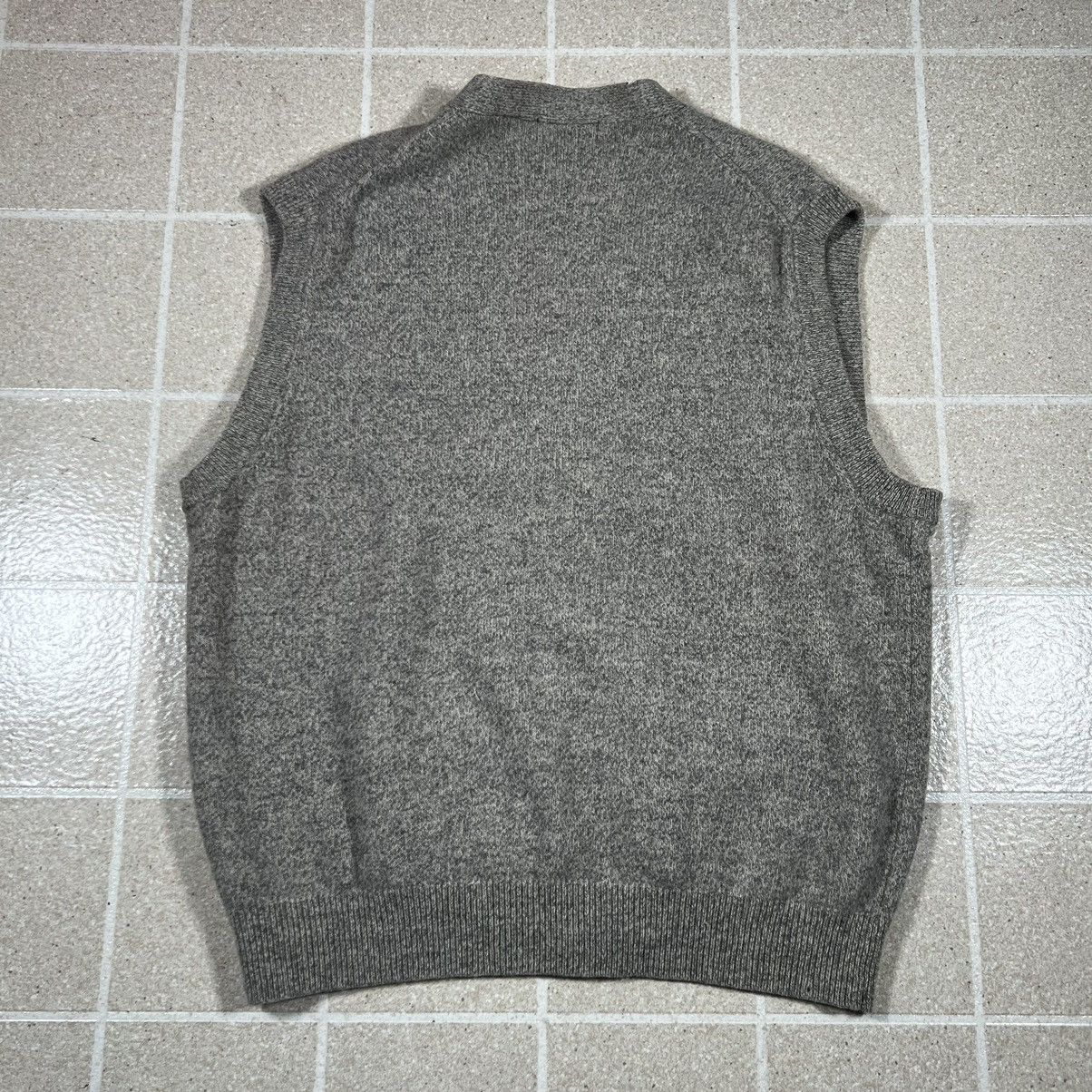 Vintage Vintage 90s North Winds Lambswool Knit Cardigan Vest Grey Size US XL / EU 56 / 4 - 2 Thumbnail