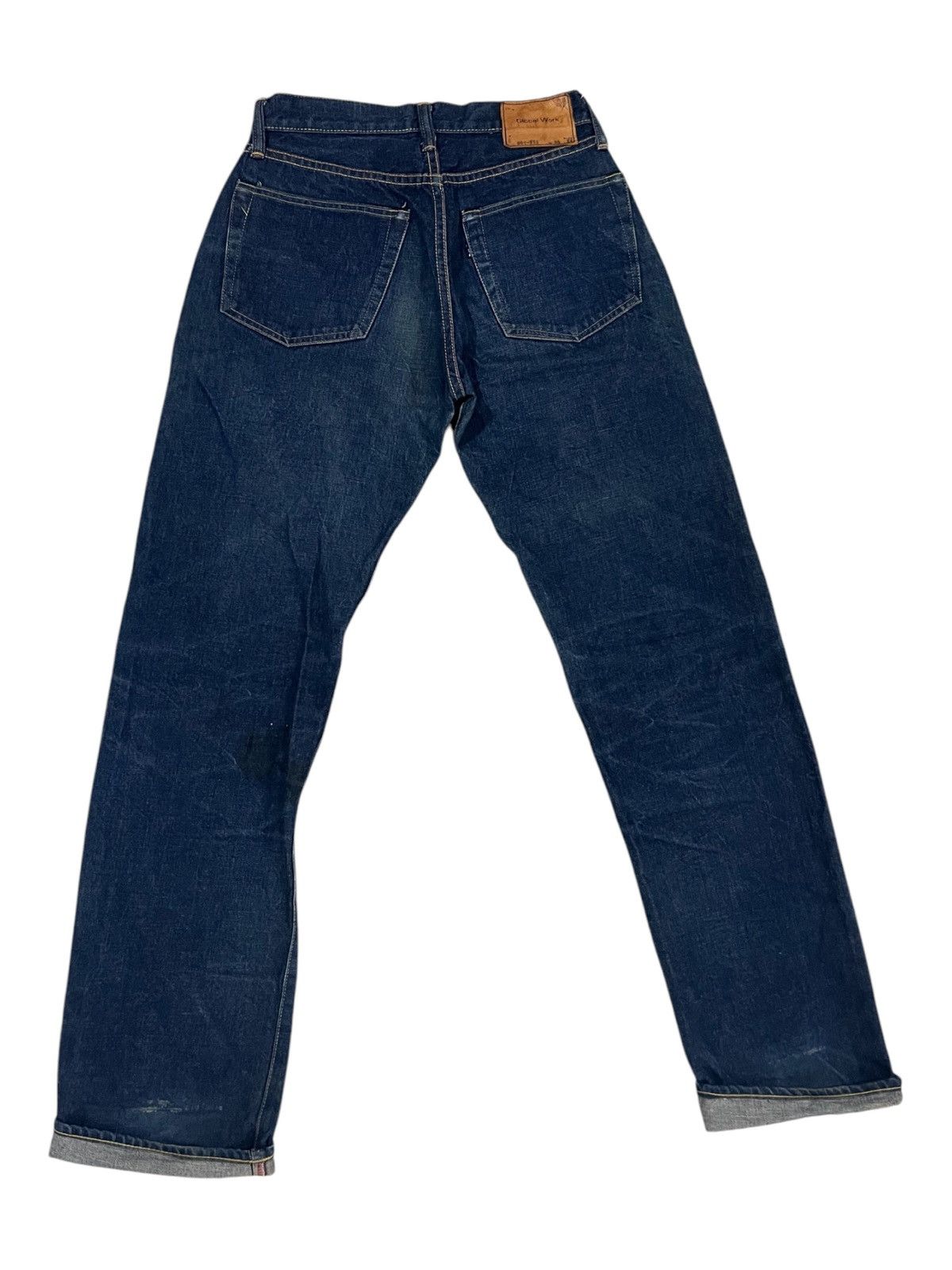Global Work Dope & Drakar 🇯🇵 Beautiful Indigo Dyed 10OZ Selvaged Denim Size US 29 - 2 Thumbnail