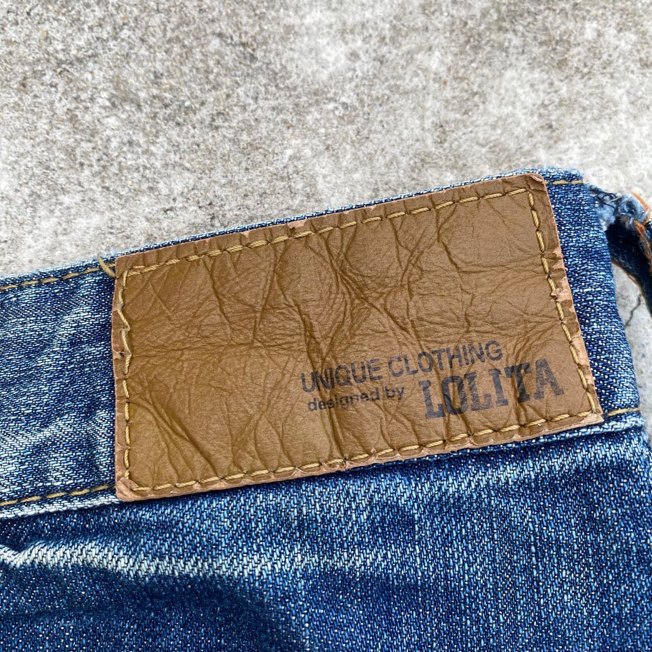 Japanese Brand Vintage Lolita Jeans Flare Distressed Denim Size 32" / US 10 / IT 46 - 19 Thumbnail