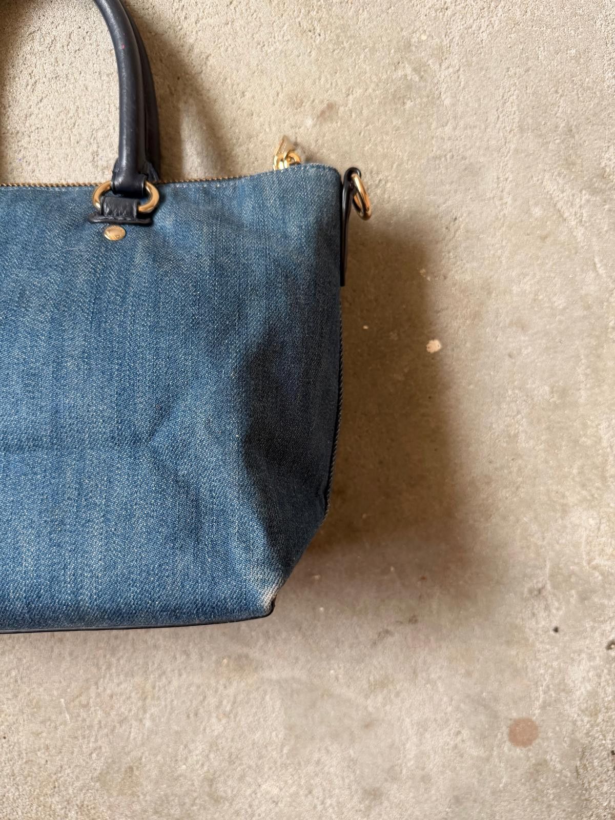 Coach Coach Emma Denim Shoulder Bag Blue/Navy Size ONE SIZE - 9 Thumbnail
