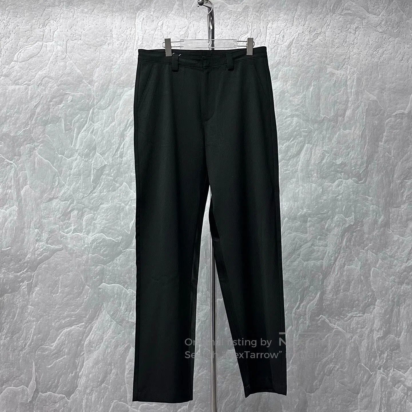 Prada Prada Wool-Blend Trousers with Metal Triangle Logo. Size US 42 / EU 58 - 1 Thumbnail