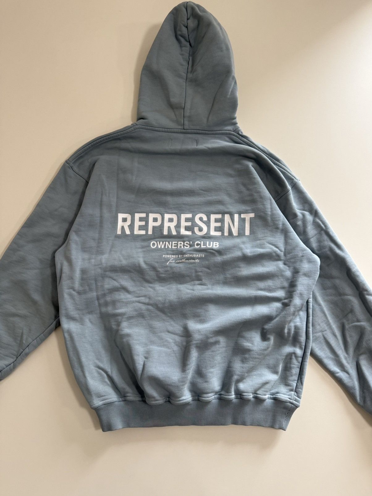 Represent Clo. REPRESENT OWNERS HOODIE POWDER BLUE Size US M / EU 48-50 / 2 - 8 Thumbnail