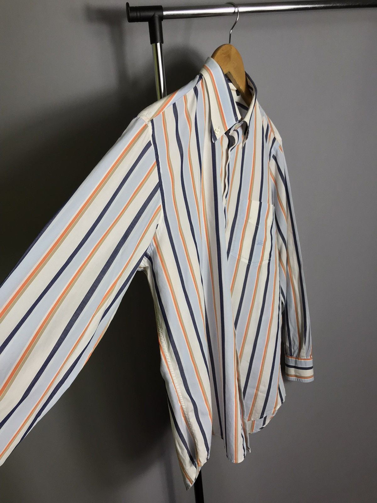 Burberry Burberry London Shirt Button Down Striped Long Sleeve Mens Size US L / EU 52-54 / 3 - 7 Thumbnail