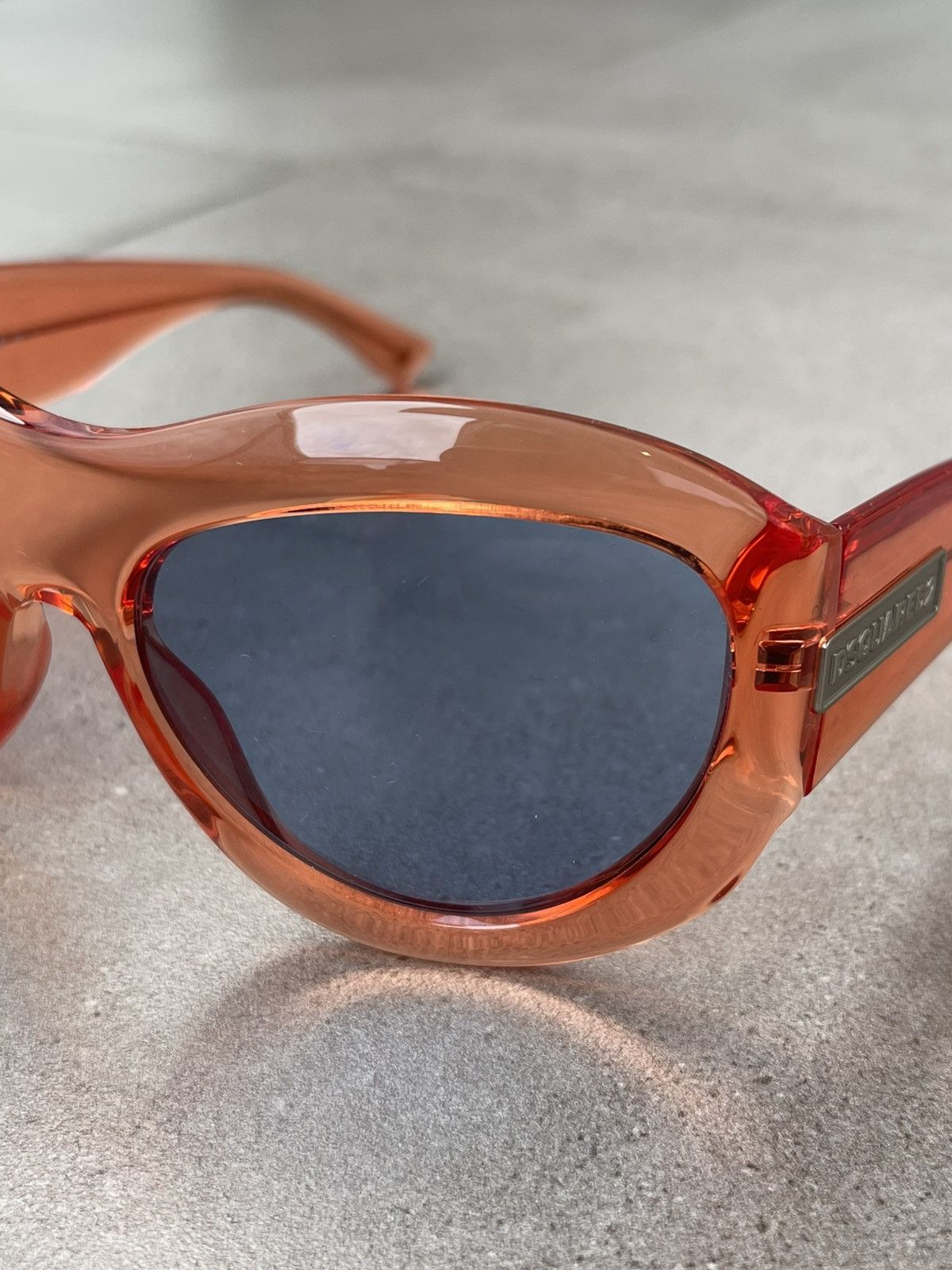 Dsquared2 !DS! Dsquared2 Orange Round Sunglasses Size ONE SIZE - 1 Thumbnail